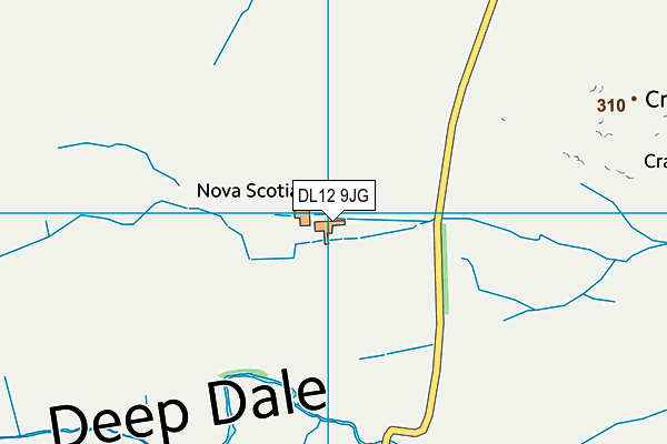 DL12 9JG map - OS VectorMap District (Ordnance Survey) DL12 9JG map - OS VectorMap District (Ordnance Survey)