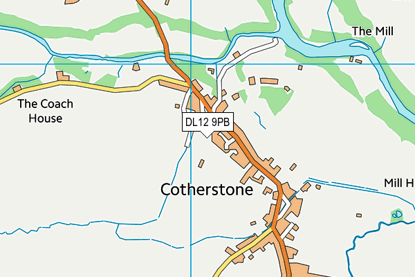 DL12 9PB map - OS VectorMap District (Ordnance Survey) DL12 9PB map - OS VectorMap District (Ordnance Survey)