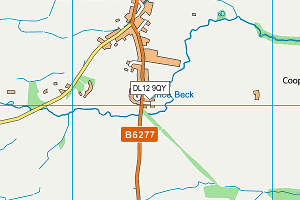 DL12 9QY map - OS VectorMap District (Ordnance Survey) DL12 9QY map - OS VectorMap District (Ordnance Survey)