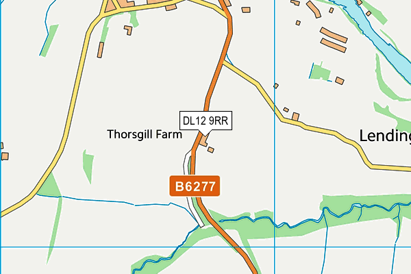 DL12 9RR map - OS VectorMap District (Ordnance Survey) DL12 9RR map - OS VectorMap District (Ordnance Survey)