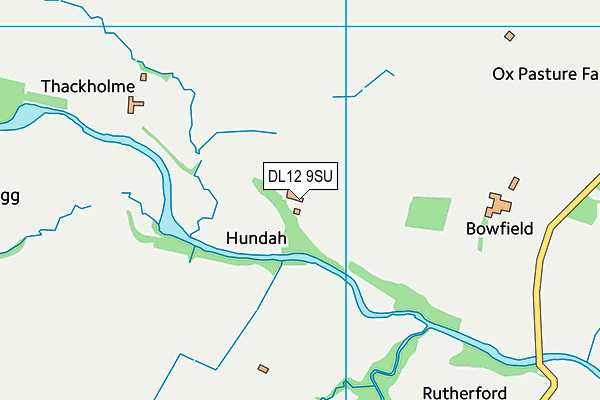 DL12 9SU map - OS VectorMap District (Ordnance Survey) DL12 9SU map - OS VectorMap District (Ordnance Survey)