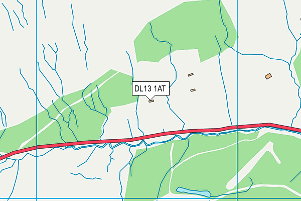 DL13 1AT map - OS VectorMap District (Ordnance Survey) DL13 1AT map - OS VectorMap District (Ordnance Survey)