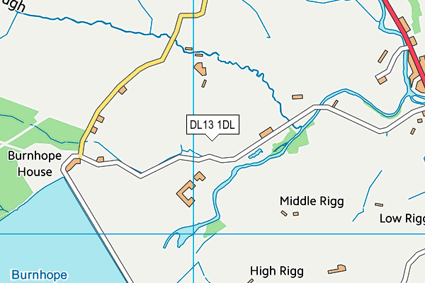 DL13 1DL map - OS VectorMap District (Ordnance Survey) DL13 1DL map - OS VectorMap District (Ordnance Survey)