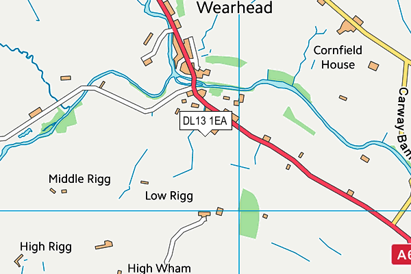DL13 1EA map - OS VectorMap District (Ordnance Survey) DL13 1EA map - OS VectorMap District (Ordnance Survey)