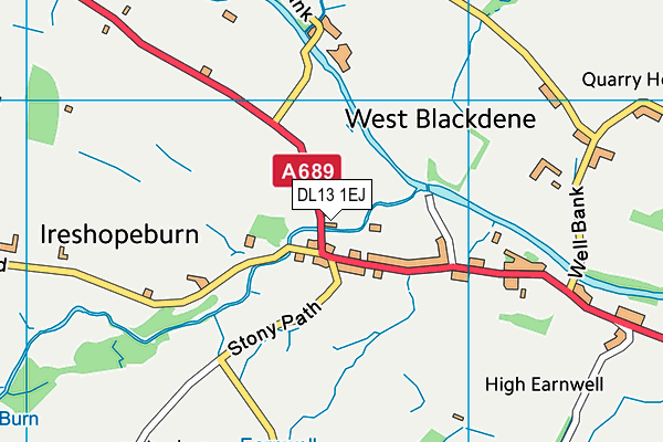 DL13 1EJ map - OS VectorMap District (Ordnance Survey) DL13 1EJ map - OS VectorMap District (Ordnance Survey)