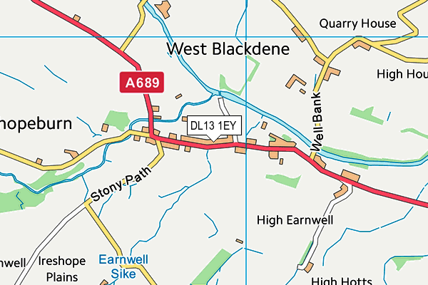 DL13 1EY map - OS VectorMap District (Ordnance Survey) DL13 1EY map - OS VectorMap District (Ordnance Survey)