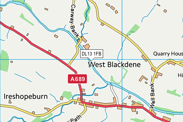 DL13 1FB map - OS VectorMap District (Ordnance Survey) DL13 1FB map - OS VectorMap District (Ordnance Survey)