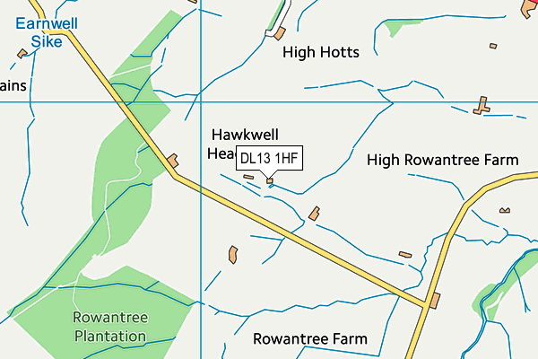 DL13 1HF map - OS VectorMap District (Ordnance Survey) DL13 1HF map - OS VectorMap District (Ordnance Survey)