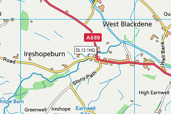 DL13 1HQ map - OS VectorMap District (Ordnance Survey) DL13 1HQ map - OS VectorMap District (Ordnance Survey)