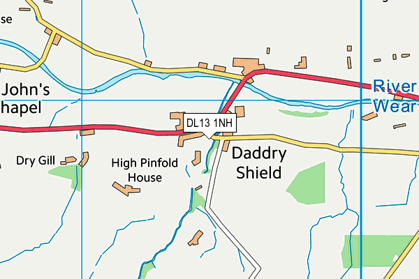 DL13 1NH map - OS VectorMap District (Ordnance Survey)