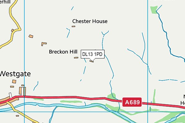 DL13 1PD map - OS VectorMap District (Ordnance Survey) DL13 1PD map - OS VectorMap District (Ordnance Survey)