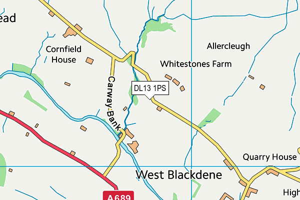 DL13 1PS map - OS VectorMap District (Ordnance Survey) DL13 1PS map - OS VectorMap District (Ordnance Survey)