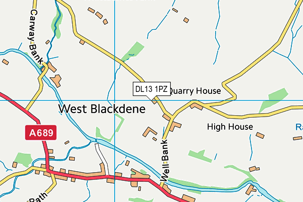DL13 1PZ map - OS VectorMap District (Ordnance Survey) DL13 1PZ map - OS VectorMap District (Ordnance Survey)