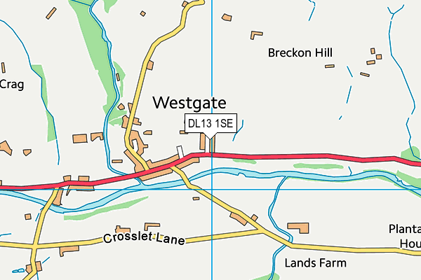 DL13 1SE map - OS VectorMap District (Ordnance Survey) DL13 1SE map - OS VectorMap District (Ordnance Survey)