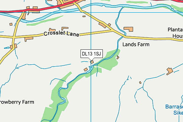 DL13 1SJ map - OS VectorMap District (Ordnance Survey) DL13 1SJ map - OS VectorMap District (Ordnance Survey)