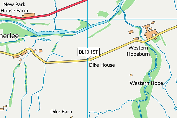 DL13 1ST map - OS VectorMap District (Ordnance Survey) DL13 1ST map - OS VectorMap District (Ordnance Survey)