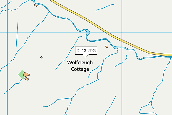 DL13 2DG map - OS VectorMap District (Ordnance Survey) DL13 2DG map - OS VectorMap District (Ordnance Survey)