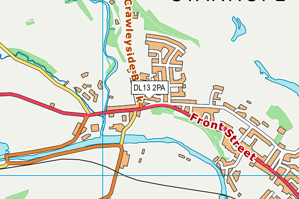 DL13 2PA map - OS VectorMap District (Ordnance Survey) DL13 2PA map - OS VectorMap District (Ordnance Survey)
