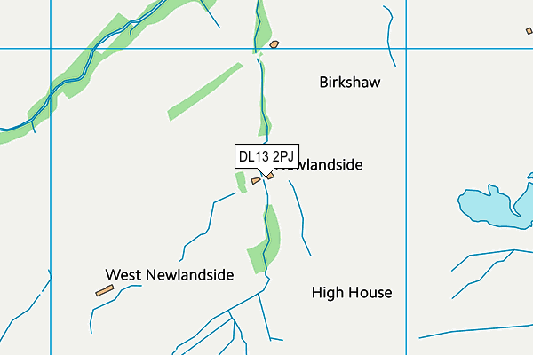 DL13 2PJ map - OS VectorMap District (Ordnance Survey) DL13 2PJ map - OS VectorMap District (Ordnance Survey)