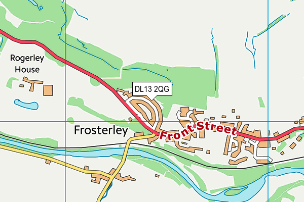 DL13 2QG map - OS VectorMap District (Ordnance Survey) DL13 2QG map - OS VectorMap District (Ordnance Survey)