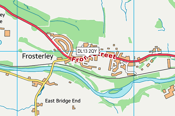 DL13 2QY map - OS VectorMap District (Ordnance Survey) DL13 2QY map - OS VectorMap District (Ordnance Survey)