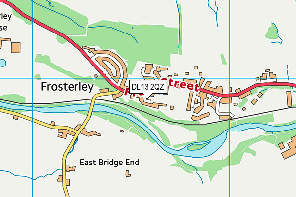 DL13 2QZ map - OS VectorMap District (Ordnance Survey) DL13 2QZ map - OS VectorMap District (Ordnance Survey)