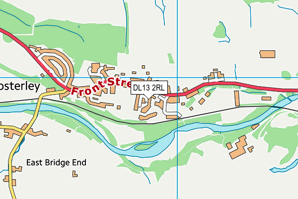 DL13 2RL map - OS VectorMap District (Ordnance Survey) DL13 2RL map - OS VectorMap District (Ordnance Survey)