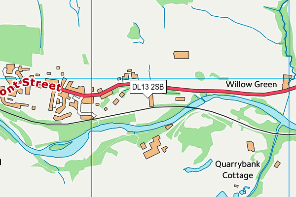 DL13 2SB map - OS VectorMap District (Ordnance Survey) DL13 2SB map - OS VectorMap District (Ordnance Survey)