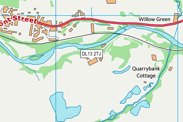 DL13 2TJ map - OS VectorMap District (Ordnance Survey) DL13 2TJ map - OS VectorMap District (Ordnance Survey)