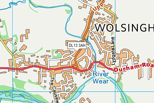 DL13 3AH map - OS VectorMap District (Ordnance Survey) DL13 3AH map - OS VectorMap District (Ordnance Survey)