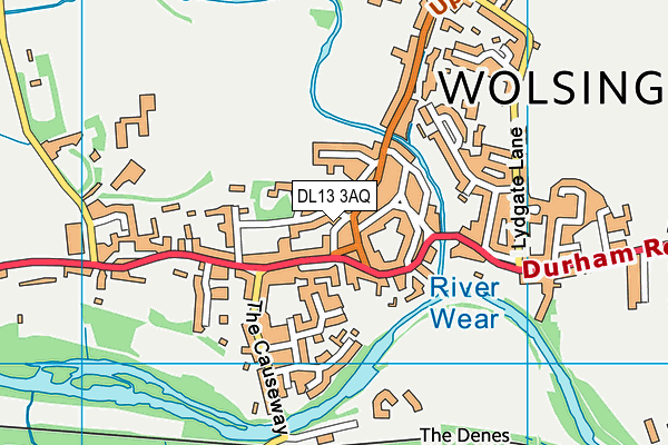 DL13 3AQ map - OS VectorMap District (Ordnance Survey) DL13 3AQ map - OS VectorMap District (Ordnance Survey)