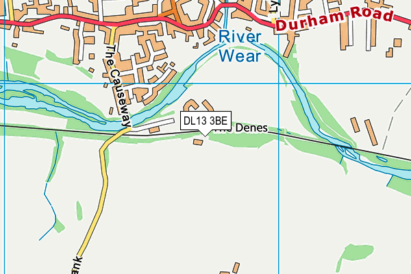 DL13 3BE map - OS VectorMap District (Ordnance Survey) DL13 3BE map - OS VectorMap District (Ordnance Survey)