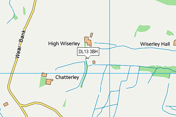 DL13 3BH map - OS VectorMap District (Ordnance Survey) DL13 3BH map - OS VectorMap District (Ordnance Survey)