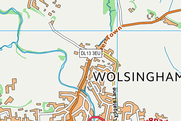 DL13 3EU map - OS VectorMap District (Ordnance Survey) DL13 3EU map - OS VectorMap District (Ordnance Survey)