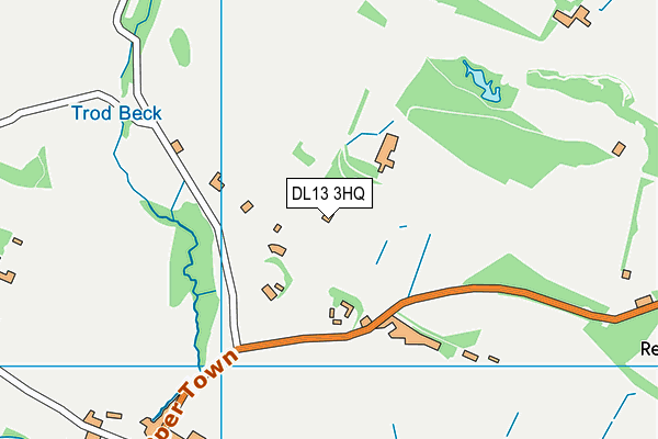DL13 3HQ map - OS VectorMap District (Ordnance Survey) DL13 3HQ map - OS VectorMap District (Ordnance Survey)