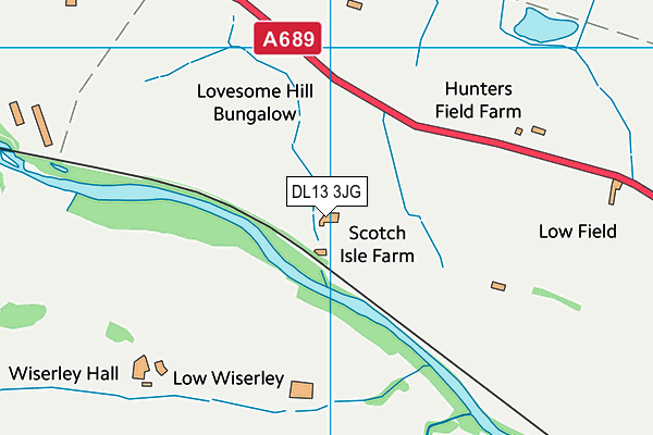 DL13 3JG map - OS VectorMap District (Ordnance Survey) DL13 3JG map - OS VectorMap District (Ordnance Survey)