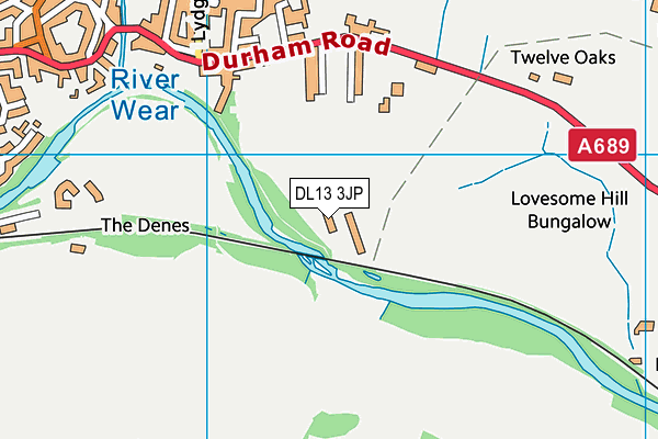 DL13 3JP map - OS VectorMap District (Ordnance Survey) DL13 3JP map - OS VectorMap District (Ordnance Survey)