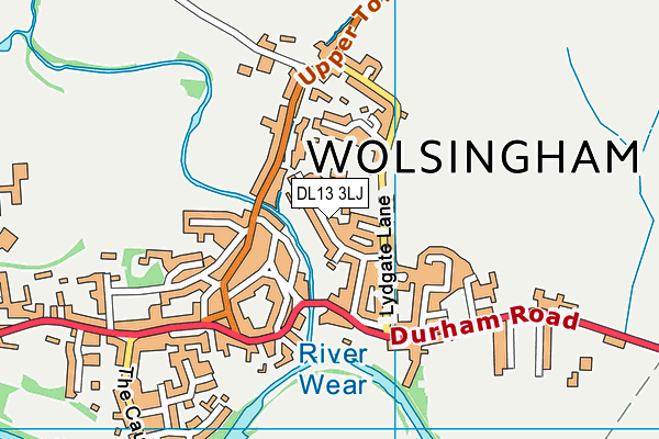 DL13 3LJ map - OS VectorMap District (Ordnance Survey) DL13 3LJ map - OS VectorMap District (Ordnance Survey)