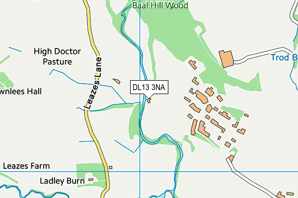 DL13 3NA map - OS VectorMap District (Ordnance Survey) DL13 3NA map - OS VectorMap District (Ordnance Survey)