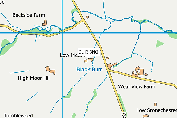 DL13 3NQ map - OS VectorMap District (Ordnance Survey) DL13 3NQ map - OS VectorMap District (Ordnance Survey)