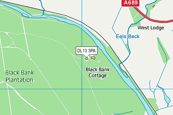 DL13 3PA map - OS VectorMap District (Ordnance Survey) DL13 3PA map - OS VectorMap District (Ordnance Survey)