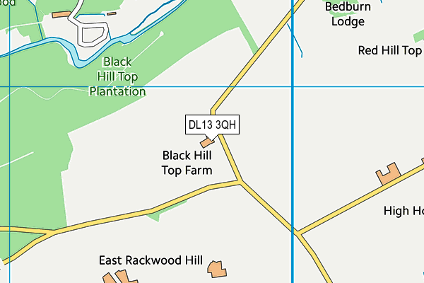 DL13 3QH map - OS VectorMap District (Ordnance Survey) DL13 3QH map - OS VectorMap District (Ordnance Survey)