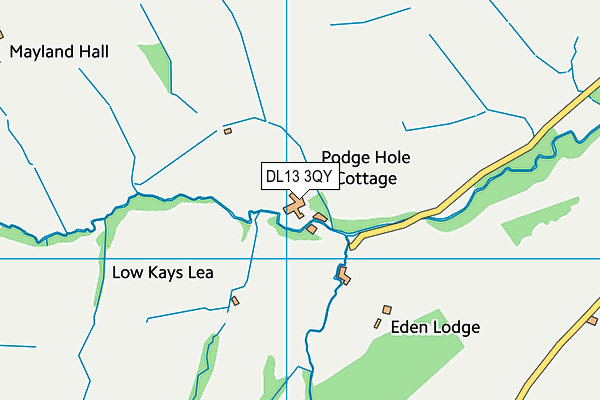 DL13 3QY map - OS VectorMap District (Ordnance Survey) DL13 3QY map - OS VectorMap District (Ordnance Survey)