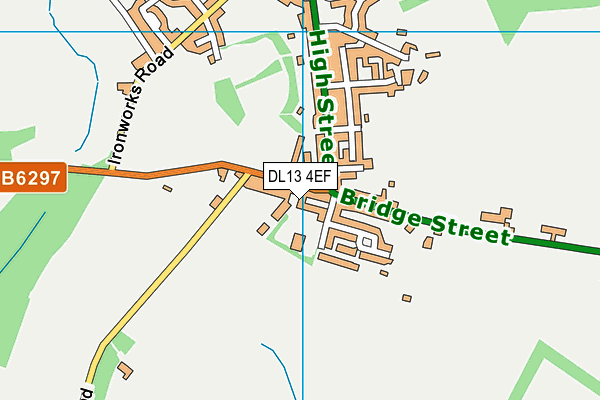 DL13 4EF map - OS VectorMap District (Ordnance Survey) DL13 4EF map - OS VectorMap District (Ordnance Survey)