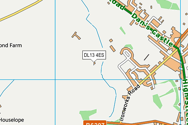 DL13 4ES map - OS VectorMap District (Ordnance Survey) DL13 4ES map - OS VectorMap District (Ordnance Survey)