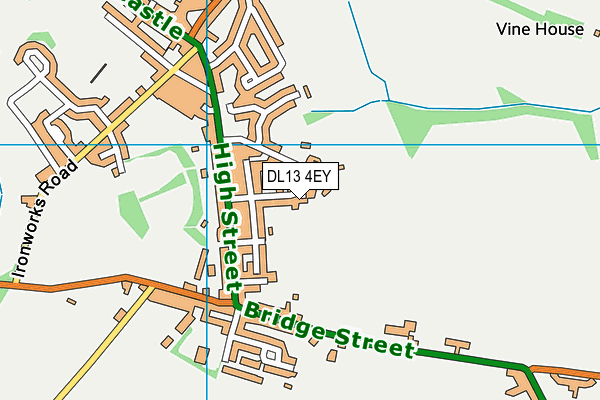 DL13 4EY map - OS VectorMap District (Ordnance Survey) DL13 4EY map - OS VectorMap District (Ordnance Survey)