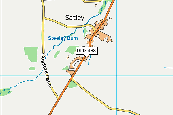 DL13 4HS map - OS VectorMap District (Ordnance Survey) DL13 4HS map - OS VectorMap District (Ordnance Survey)