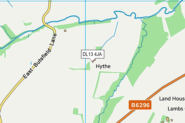 DL13 4JA map - OS VectorMap District (Ordnance Survey) DL13 4JA map - OS VectorMap District (Ordnance Survey)