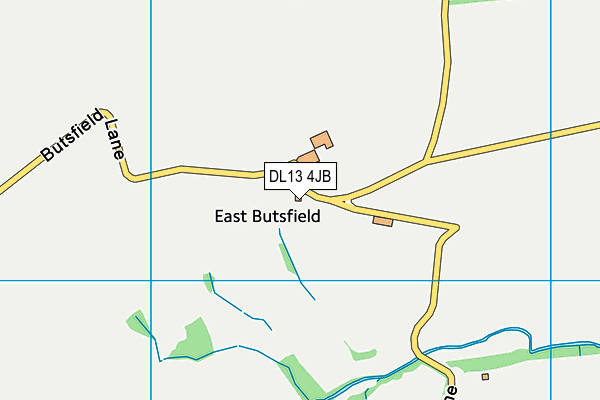 DL13 4JB map - OS VectorMap District (Ordnance Survey) DL13 4JB map - OS VectorMap District (Ordnance Survey)