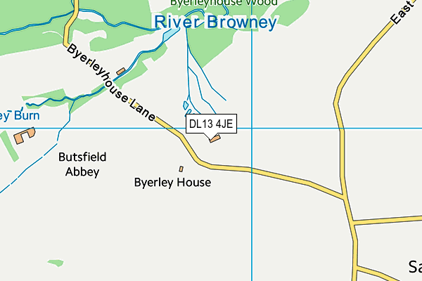 DL13 4JE map - OS VectorMap District (Ordnance Survey) DL13 4JE map - OS VectorMap District (Ordnance Survey)